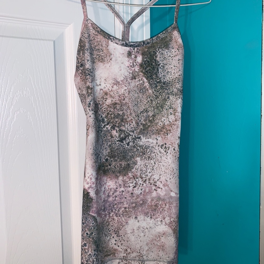 Multi-colored Lululemon Power Y Tank. Size 2